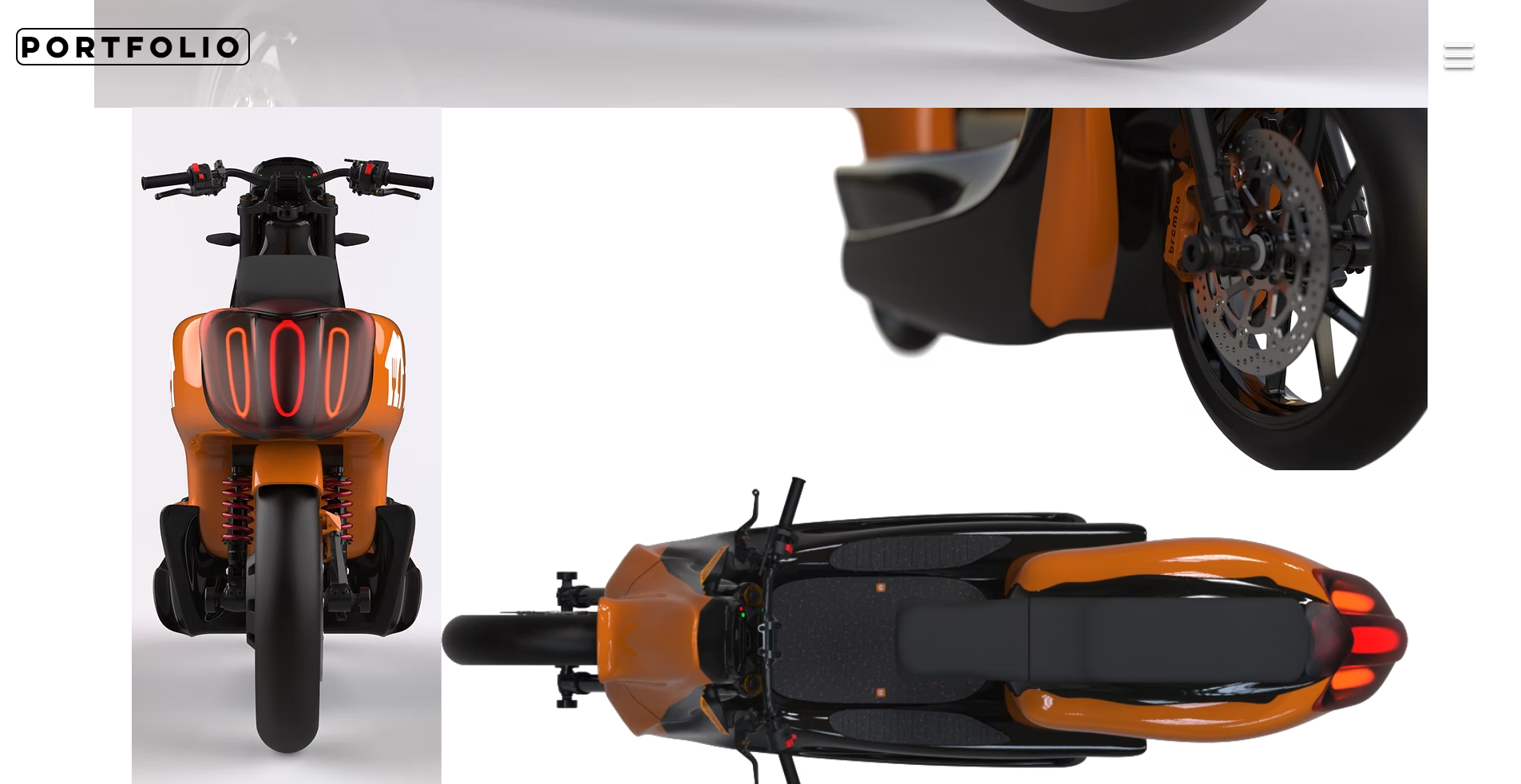 Eco Glide moped — studio render
